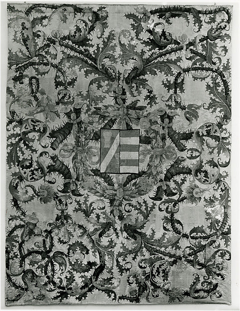 :Shield of Arms and Wreath on an Arabesque of Thistle Branch-16x12"(A3) Poster