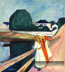 Las chicas en el puente, Edvard Munch