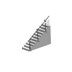 CityPost 24 ft. Stair Cable Railing, 36 in. Face Mount, White