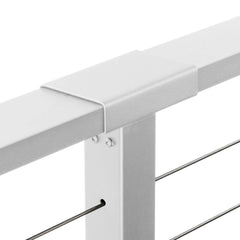 CityPost 24 ft. Stair Cable Railing, 36 in. Face Mount, White