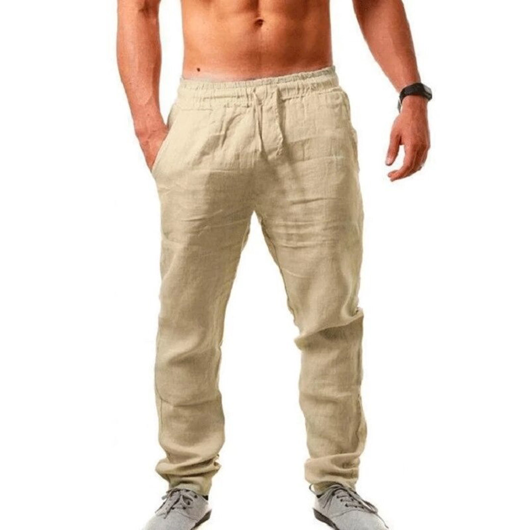 Herrbyxor Lätta Ventilerande Material Relaxed Fit Maskintvättbara