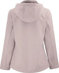 Clique Lqo00075 Tempo Recycled Stretch Softshell Womens Hooded Jacket - Silver Gray Pure Slate