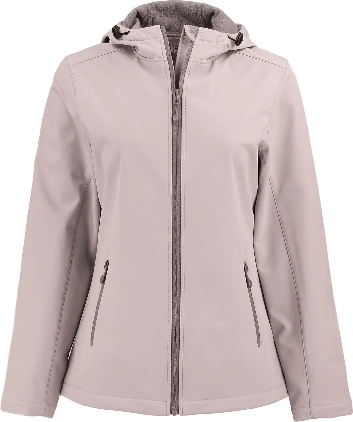 Clique Lqo00075 Tempo Recycled Stretch Softshell Womens Hooded Jacket - Silver Gray Pure Slate