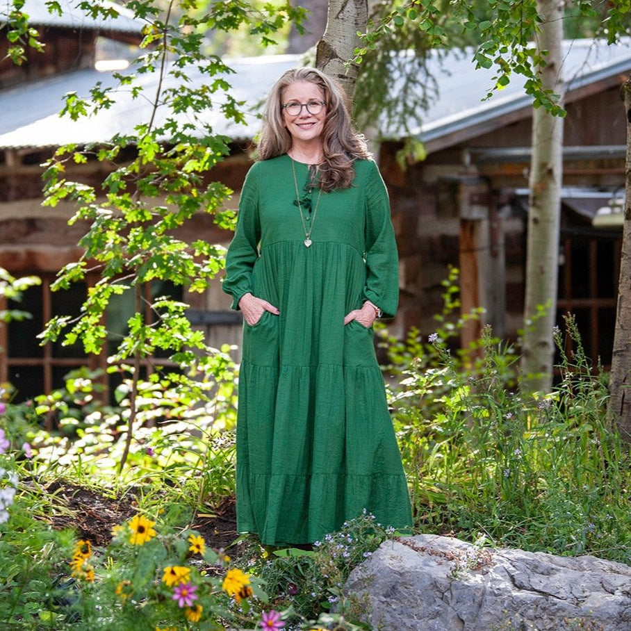 Concerto Prairie Dress in Green