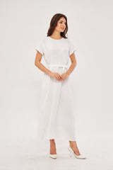 Adjustable Inner Slip Dress Short Sleeve