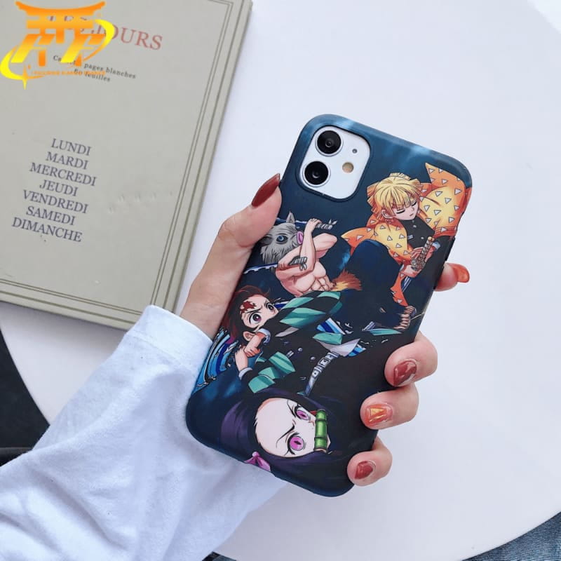 Coque Iphone Tanjiro, Nezuko, Zenitsu et Inosuke - Demon Slayer™ - Figurine Manga France : N°1 des ventes de figurine en ligne