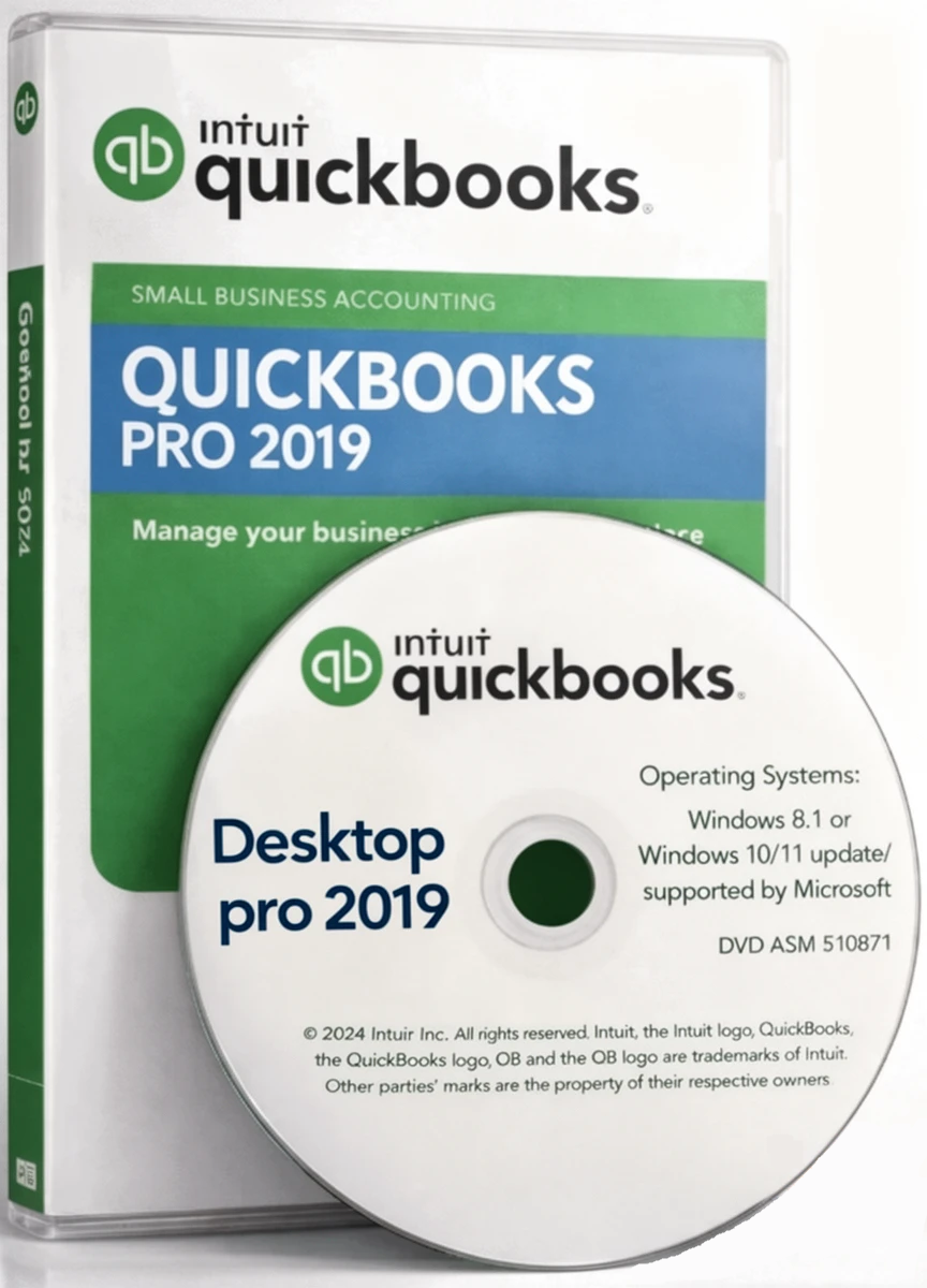 QuickBooks Pro 2019 Offline No Subscription For 5 Pc's Win 11 & 10
