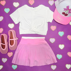 CROSSFLOW CROP TSHIRT - PETITE HAILEY