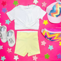 CROSSFLOW CROP TSHIRT - PETITE HAILEY