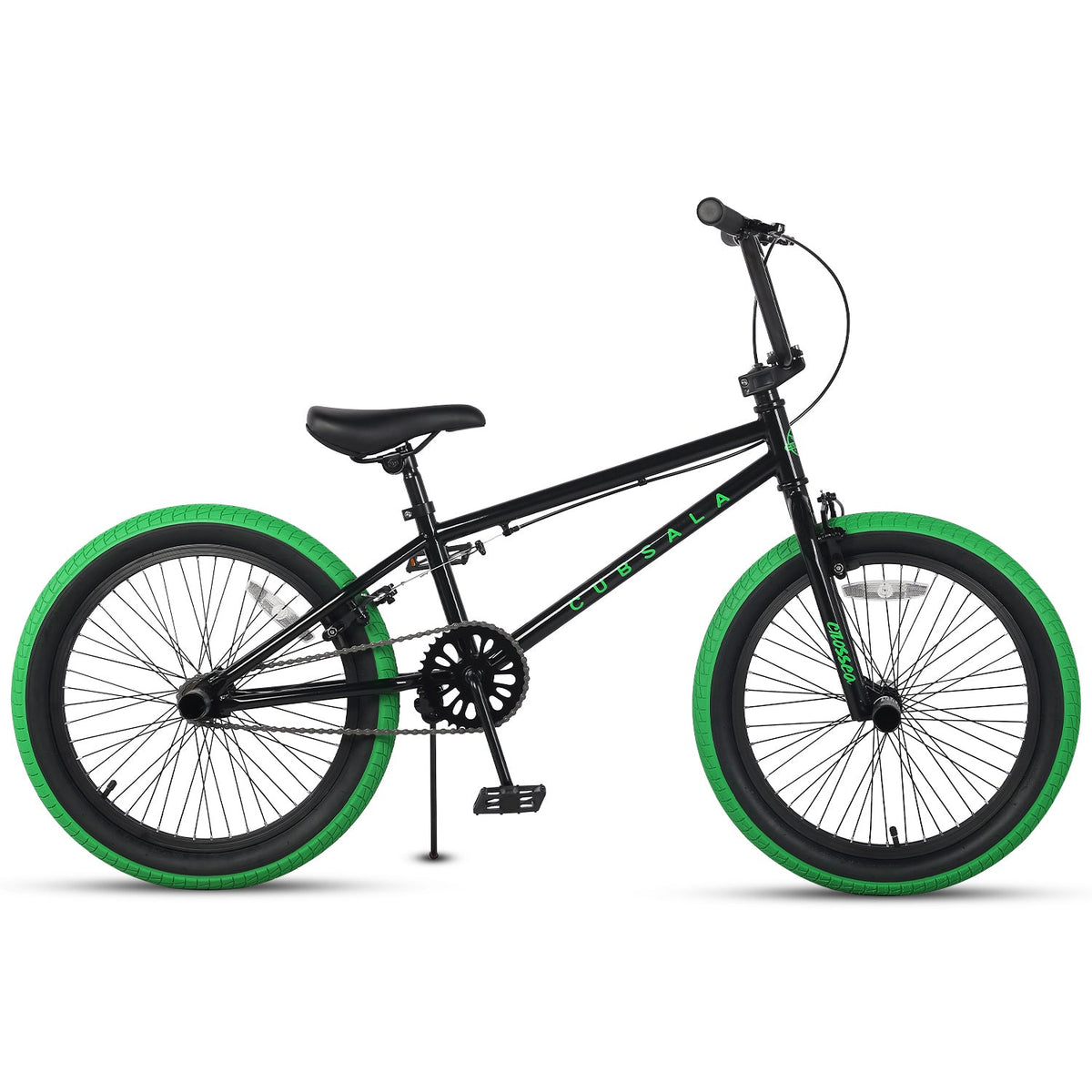 Black with Green Tires # 1