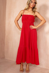 Tessa Cherry Cotton Cami Dress