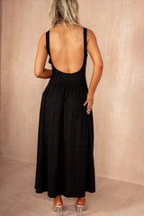 Shirley Black Textured Dress