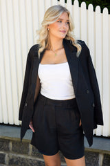 Daria Shorts Soft Black | Shorts | Smuk - Dameklær på nett