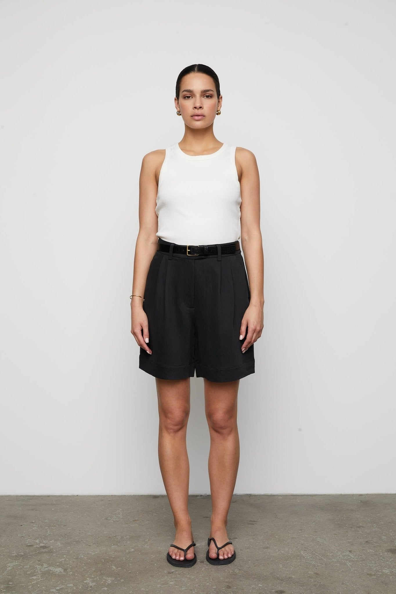 Daria Shorts Soft Black | Shorts | Smuk - Dameklær på nett