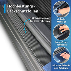 Einsteigsleistenschutz (alle Türen) passend für BMW 5er & M5 F07 2009-2019 (5-Türer Limousine)