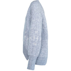 FAM V-neck Sweater Faded  Denim