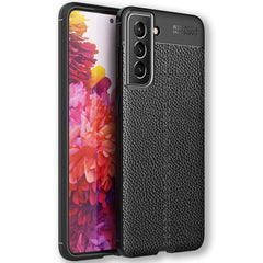 NALIA Leder-Optik Silikon Case für Samsung Galaxy S22 – Griffig & Matt – BARRON Handyhülle (Anti-Fingerprint, Stoßfest & Robust) – Marke aus Berlin Default Title NALIA Protective Hülle