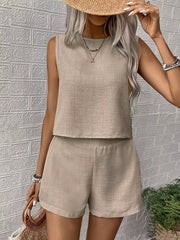 Zomers casual topje en shorts voor dames - Isela