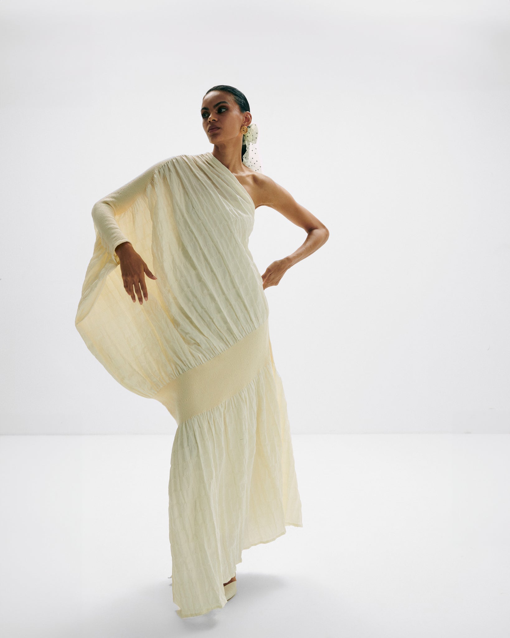 One Shoulder Knitted Dress