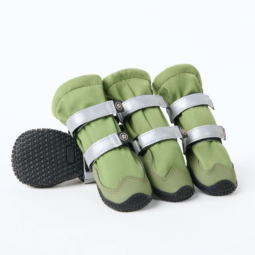 Bottes de pluie pour chien, Chaussures imperméables pour chien - Vert