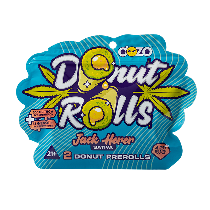 Dozo THCA Live Rosin Infused Prerolls 4.2g Dozo