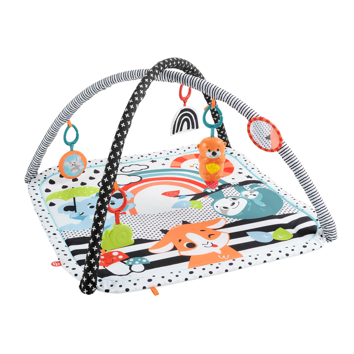 Fisher-Price 3-In-1 Muziek, Glim En Groei Gym, Speelmat Met Activiteitenspeeltjes