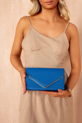 Pollie Royal Blue PU Detachable Chain Bag