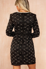 Amaranta Tweed Black Beaded Dress