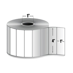 4" x 1" Étiquettes Thermique Zebra Z-Perform 2000D Label - 10015783