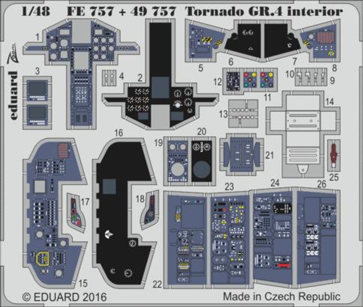Eduard 1/48 Eduard Tornado GR.4 interior for Revell