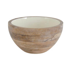 Enamel Mango Wood Bowl - #Perch#