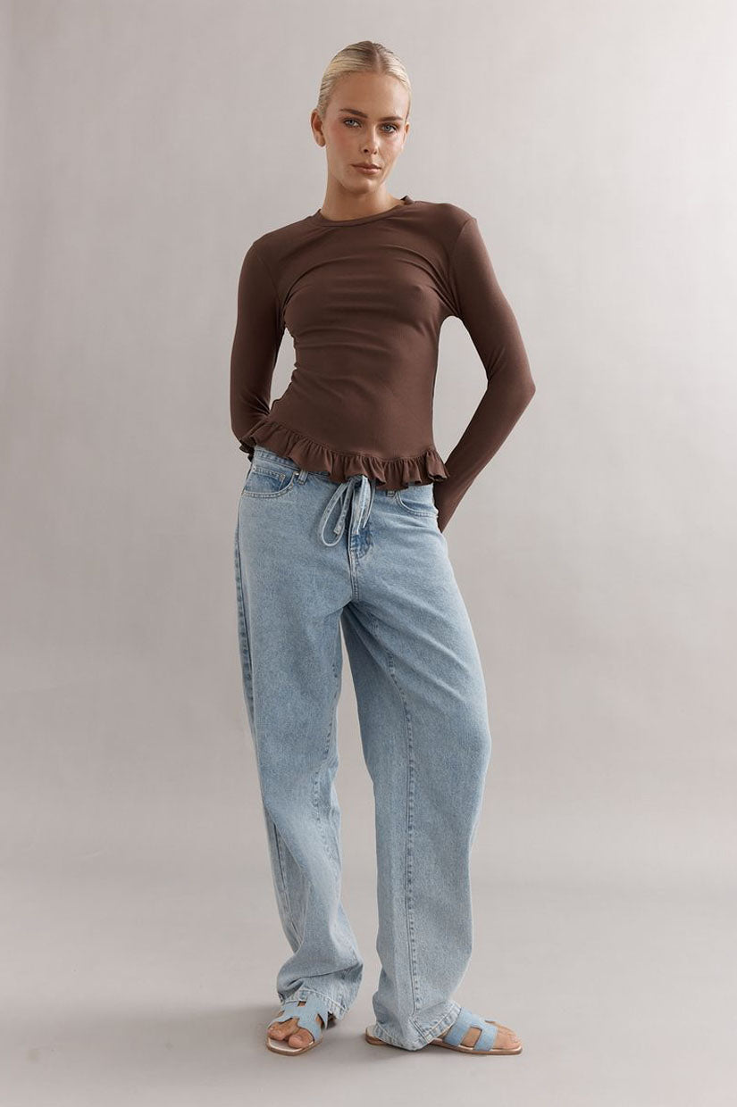 Caitlin Crisp Tutu Long Sleeve - Espresso