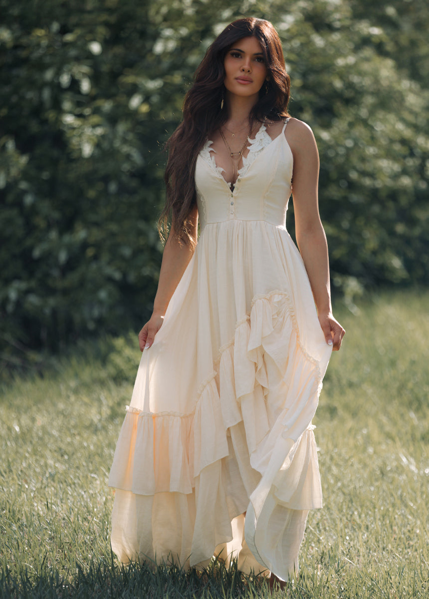 Everlie Dress in Cream
