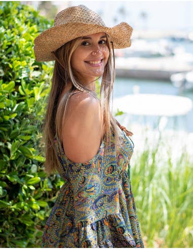 Silk Open Shoulder Dress