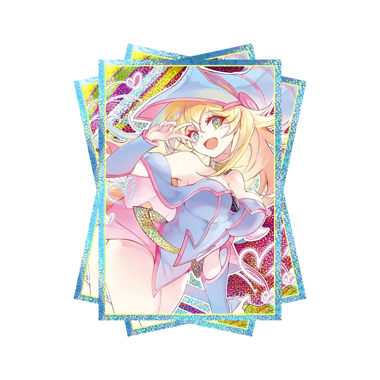 Kawaii Dark Magician Girl Holographic Card Sleeves