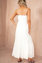 Tessa White Cotton Cami Dress