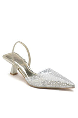 Angela Gold Pearl Court Heels