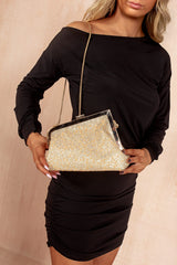 Aliyah Gold Pearl Diamante Bag