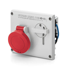 SCAM 400.3286 / 3P+E 32A 380V DOSE+SCHALTER IP44