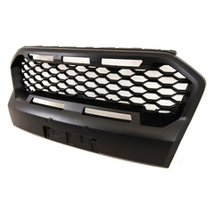 FD5549 For Ford Ranger T6 Wildtrak 2019-2022 Front Main Grille Mesh Style Upgade With LED Lights Black