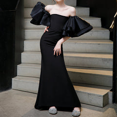Children's Prom Dresses Girls Black Dress Children's Birthday Dress