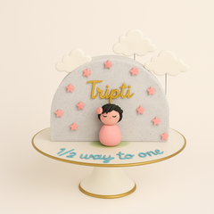 Starry Night Baby Cake