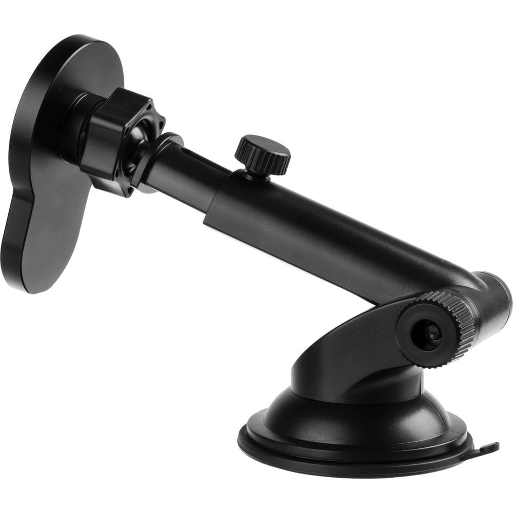 Magnetische Autohalterung mit Qi-Ladefunktion für iPhone, kompatibel mit MagSafe, schwarz, für Windschutzscheibe oder Armaturenbrett.