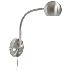 Fladen vägglampa nickel