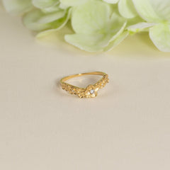 FLORA CRYSTAL GOLDEN RING