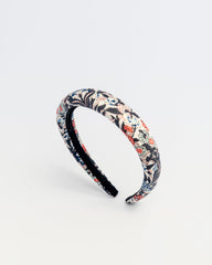 Deep Flora Headband for kids with multicolor floral pattern on white background