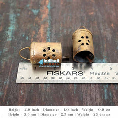 Flower Cutout Tube Mug Bells From India, Farmhouse Cow Bells