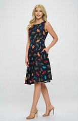 Colorful Frog Print - Dress