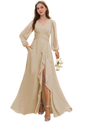 Grace Long Sleeve Bridesmaid Dress
