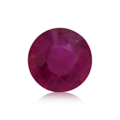 0,61 Karat roter burmesischer runder Rubin